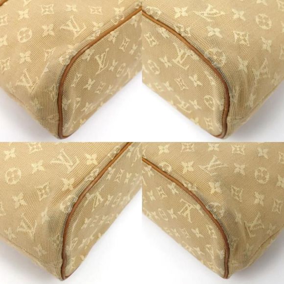 Louis Vuitton Lucile PM Tote Bag Monogram Mini Canvas Leather Beige - Picture 6 of 8